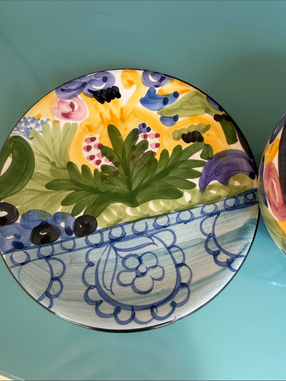 Crate&Barrel colorful hand